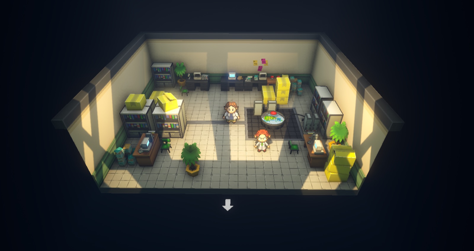 Professor Birch's laboratory interior in Gamma Emerald